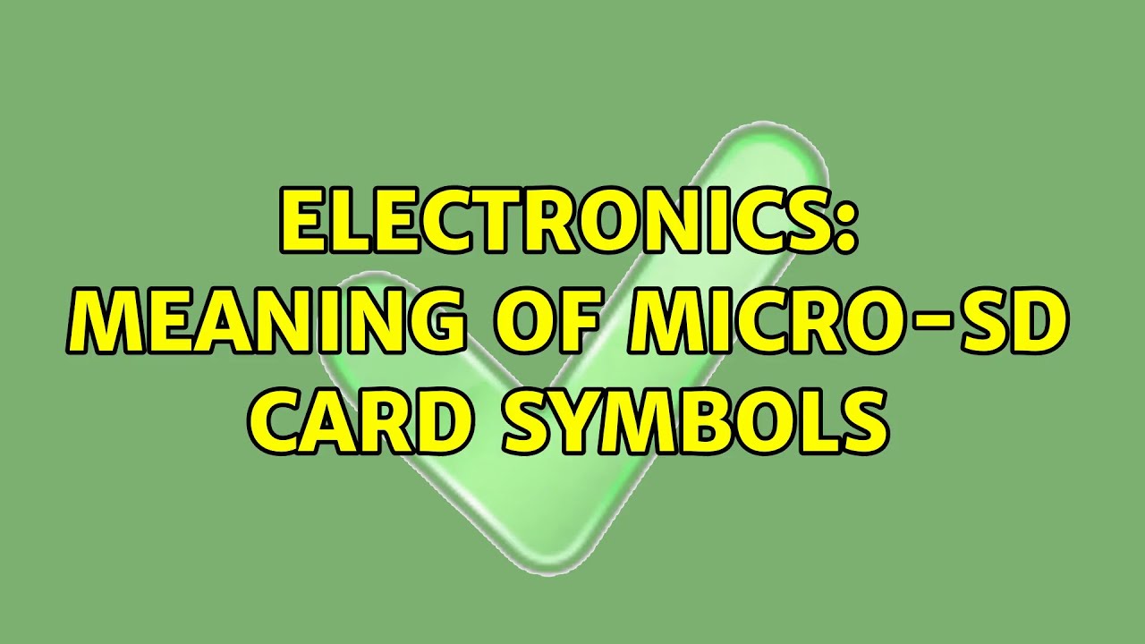 Electronics: Meaning of micro-sd card symbols - YouTube