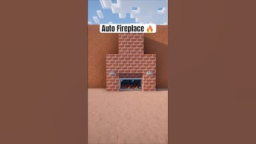 Automatic Fireplace Build  in Minecraft!