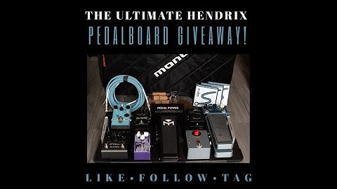 Jimi Hendrix Pedalboard Build and Pedal Descriptions