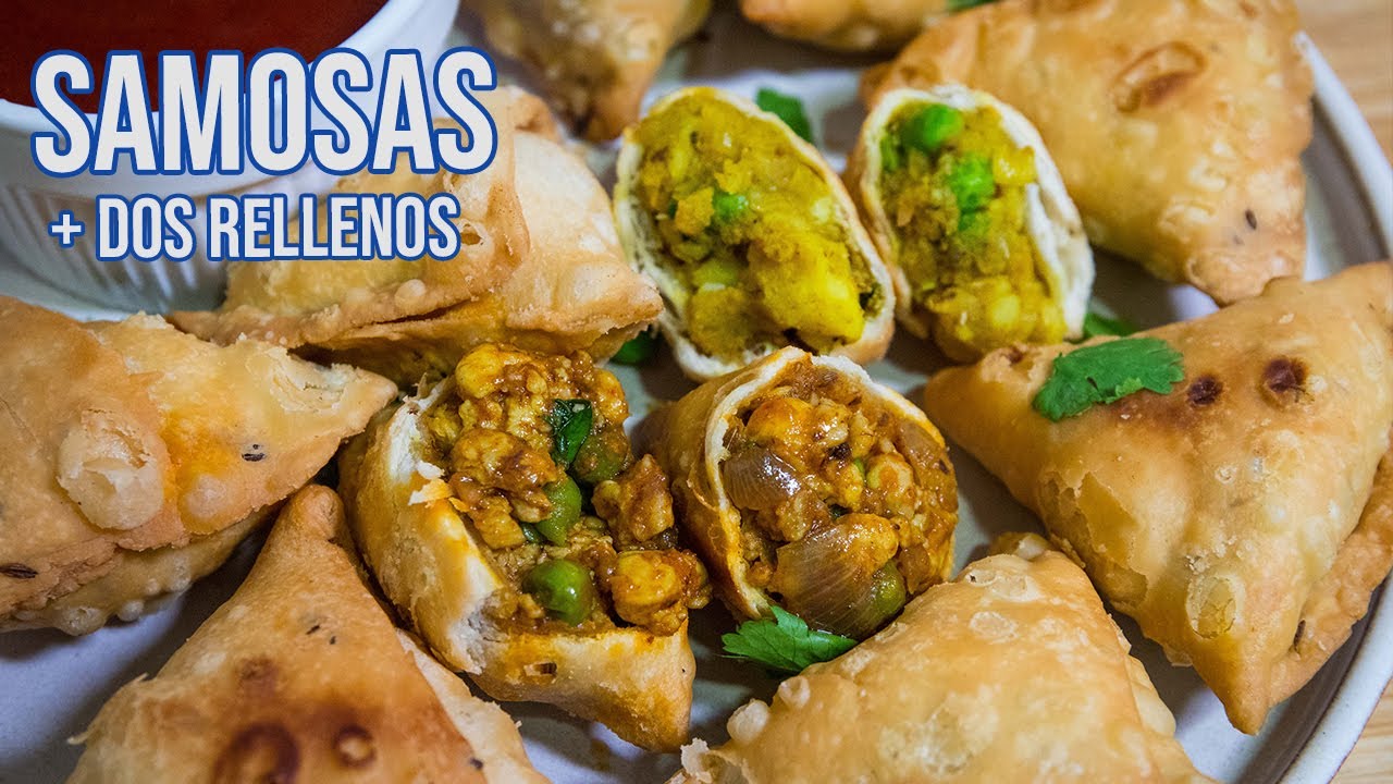 Samosas, las mejores empanadillas indias (con dos rellenos)