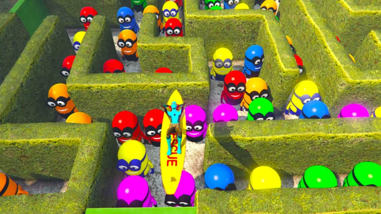 GTA 5 Spiderman & Color Minion Epic Ragdolls Funny/Fails Eps 13