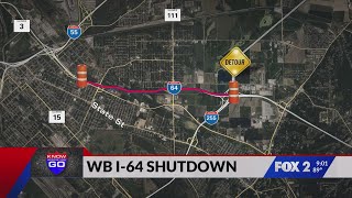 Commuters brace for westbound I-64 shutdown in Illinois