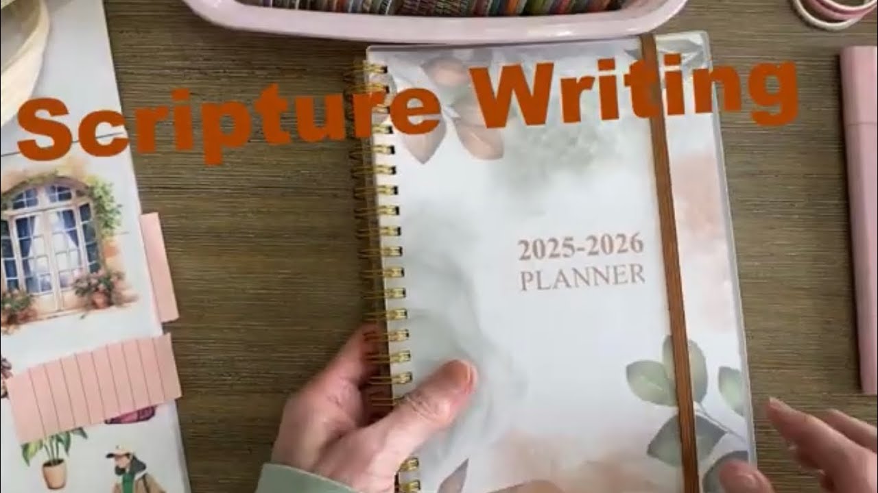 Scripture Writing In A Planner #scripturewriting #scripture #journaling