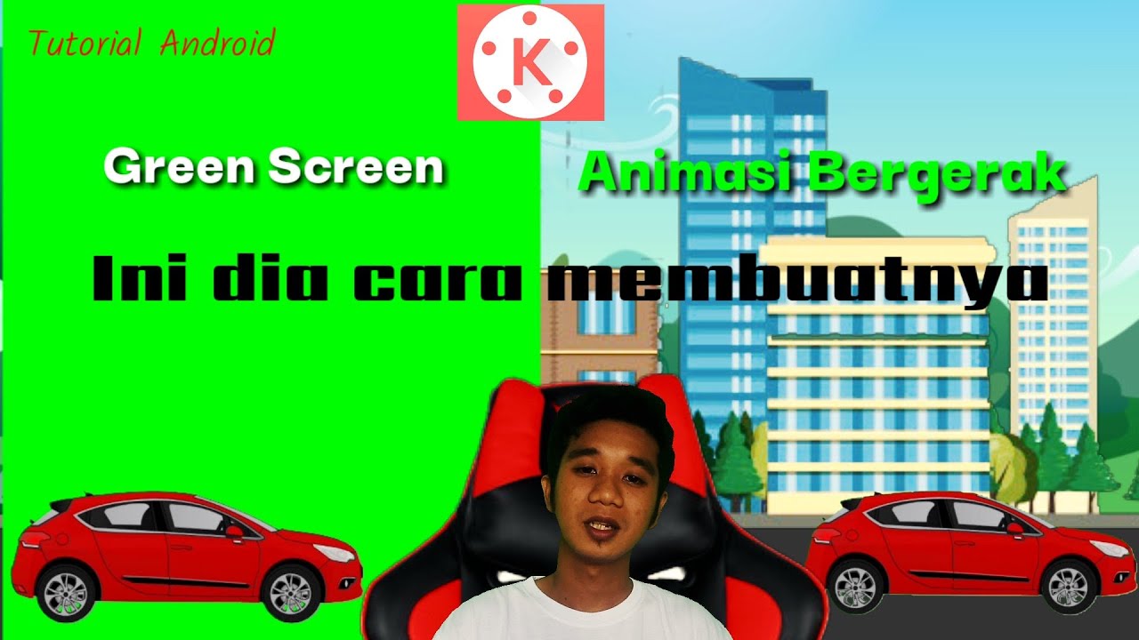 Cara membuat  green screen animasi  mobil  bergerak  di 