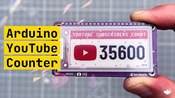 Arduino YouTube Counter - using eink display on the Inkplate 2 board