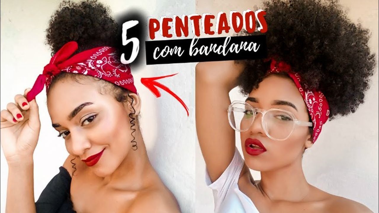 5 Penteados LINDOS usando BANDANA fáceis e rápidos! Carol Soares - thptnganamst.edu.vn