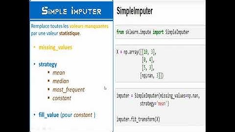 4) Scikit-learn : feature selection, Metrics, PipeLine .