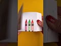 I drew the crayons with Crayola markers and colored pencils! #flipbook #art #satisfying