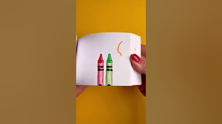 I drew the crayons with Crayola markers and colored pencils! #flipbook #art #satisfying