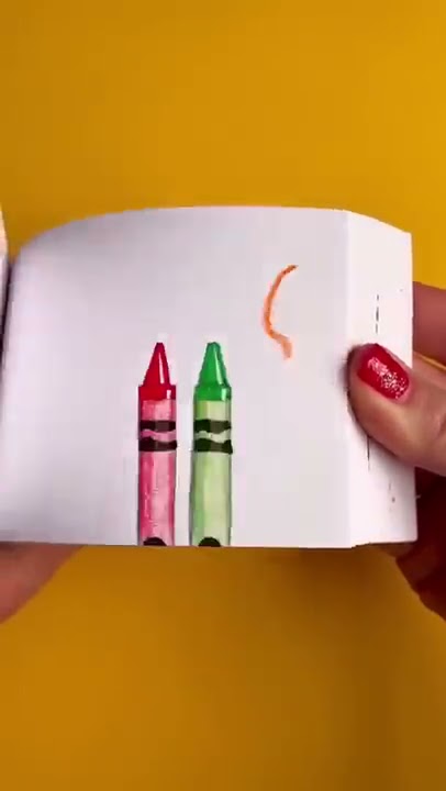 I drew the crayons with Crayola markers and colored pencils! #flipbook #art #satisfying