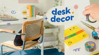 Desk Decor: Shares ideas for organizing a desk for work from home📓Peanut Butter