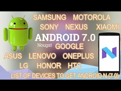 Android 7.0 Nougat update | List of Devices | Confirmed |