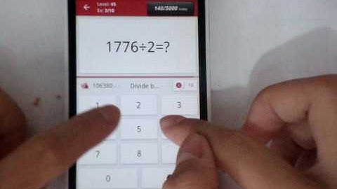 Math Tricks - Single game - To the bitter end - level 45 (Number Keyboard)