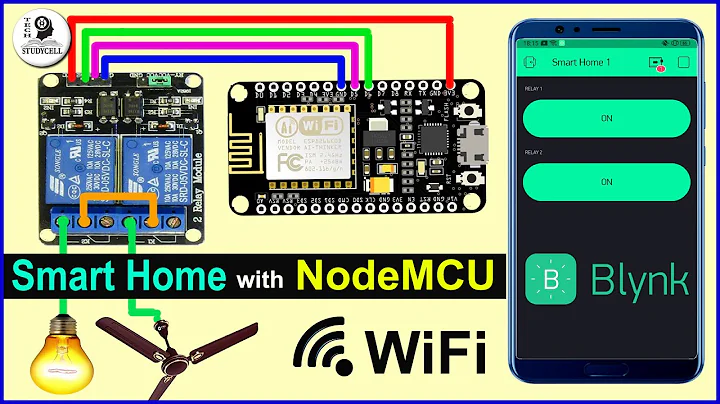 Home automation using NodeMCU and Blynk App - IOT based Project