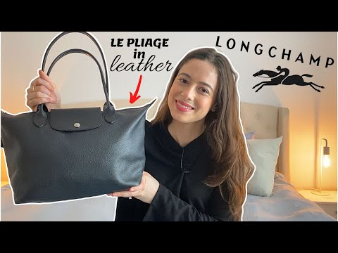 Longchamp Le Pliage Leather Shoulder Bag, Shopping Tote