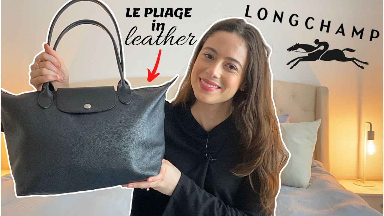 Longchamp Le Pliage Leather Shoulder Bag, Shopping Tote, Review