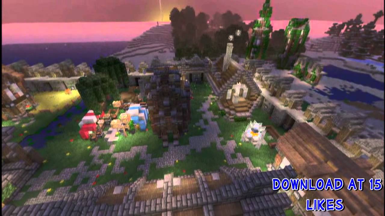 Minecraft Xbox 360 City of Decius Download(Huge Medieval City) - YouTube