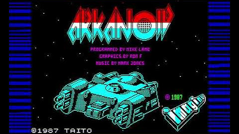 ZX Spectrum - Arkanoid - Loading + Gameplay