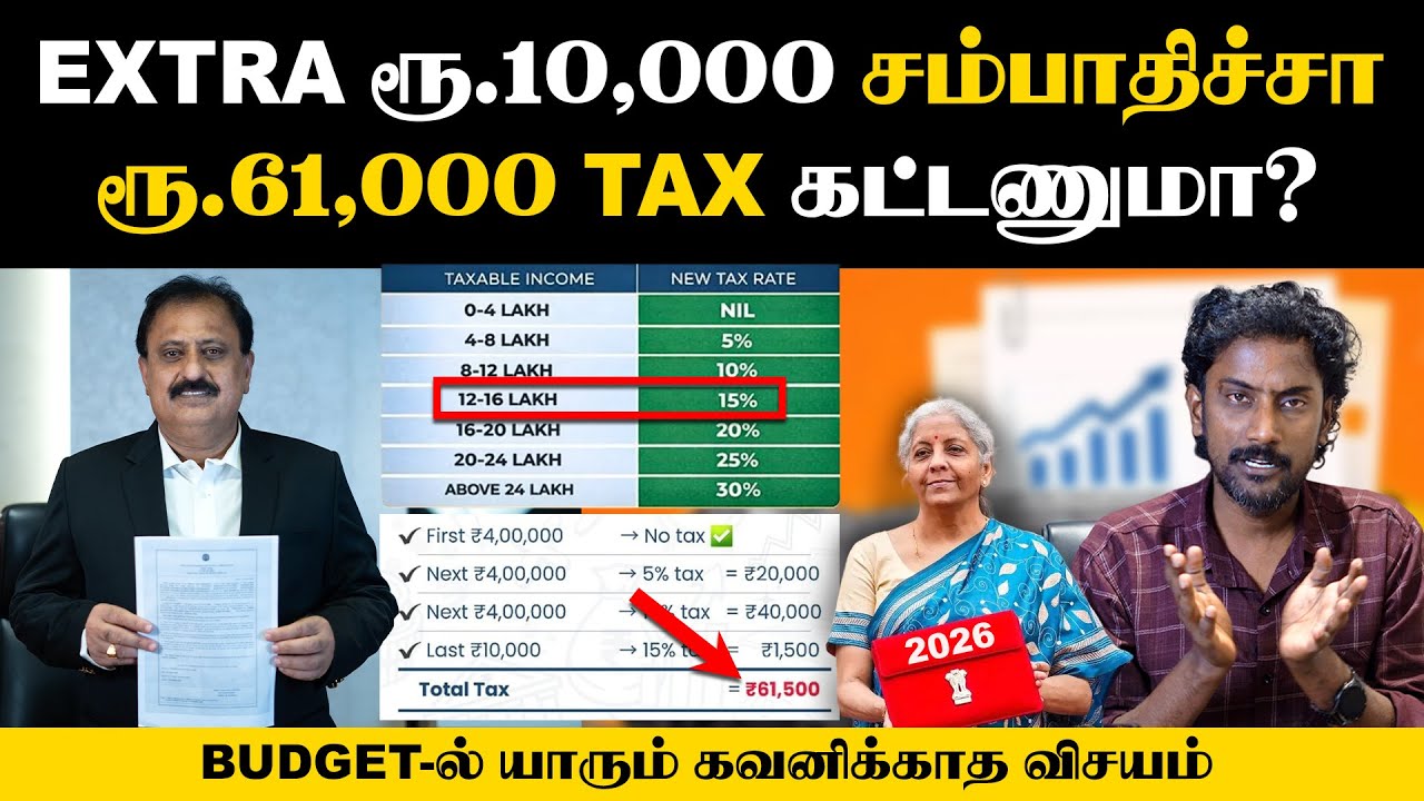 மாத சம்பளம் வாங்குபவர்களே இத கவனிங்க | வரி விலக்கு vs வரி சலுகை | Budget 2026 Explained | Income Tax