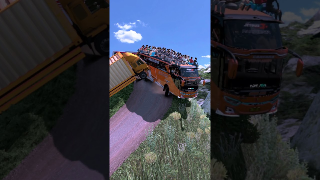 Extreme Narrow Mountain Road for Buses 