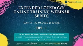 Extended Lockdown Training Day 15 - OOPS - 1