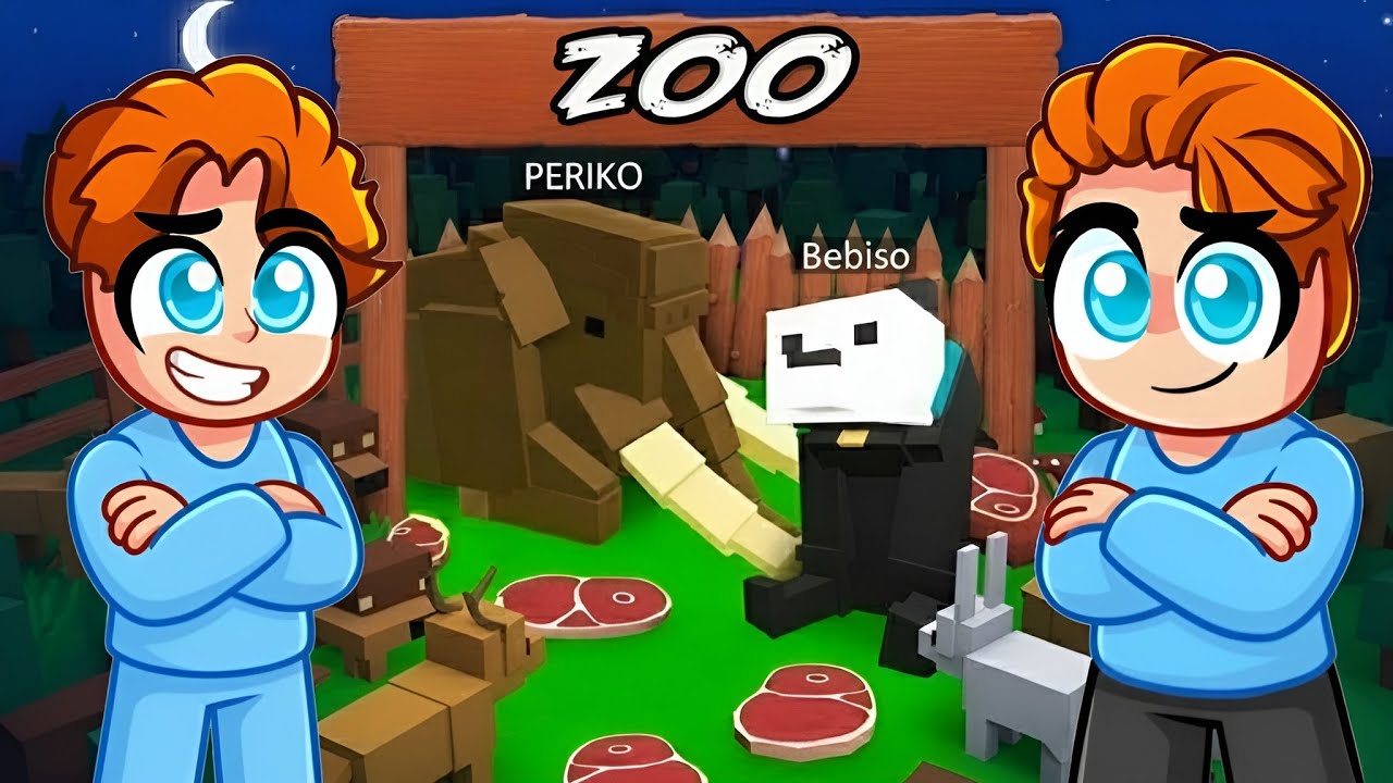 Vi Byggde Ett Zoo Till ALLA DJUR i 99 Nights In The Forest!