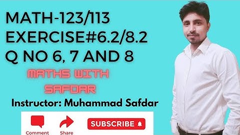 Math-123/113 Exercise 6.2/8.2 Q No 6, 7 and 8 Applied Mathematics-I Scalars and vector 1st Year