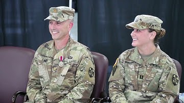 Change of Command, HHD, from Maj. Jones to Cpt. Vanderhorst