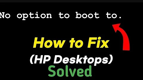 FIX: "No Option to Boot to" HP Desktops (EliteDesk 800 G1, ProDesk)  How to  Solved ISSUE