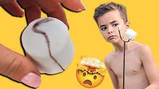 Genius Smores Hack Stuffed Puffs Chocolate Inside The Marshmallow