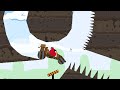 Angry Birds Cross Country - RED BIRD RIDING A CAR GRAND PRIX STUNT ALL LEVEL!