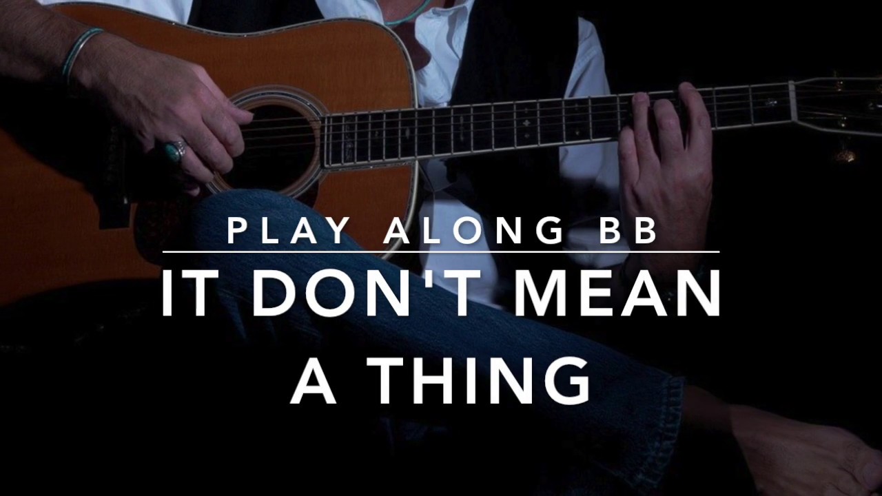 It Don't Mean A Thing Ellington - Backing track + score for Bb