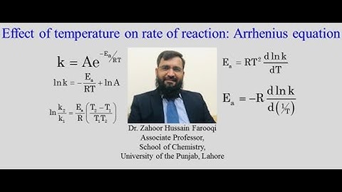 Chemical Kinetics Lecture#19-Arrhenius Equation