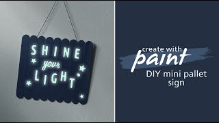 Kid's bedroom project: Make a glow-in-the-dark sign