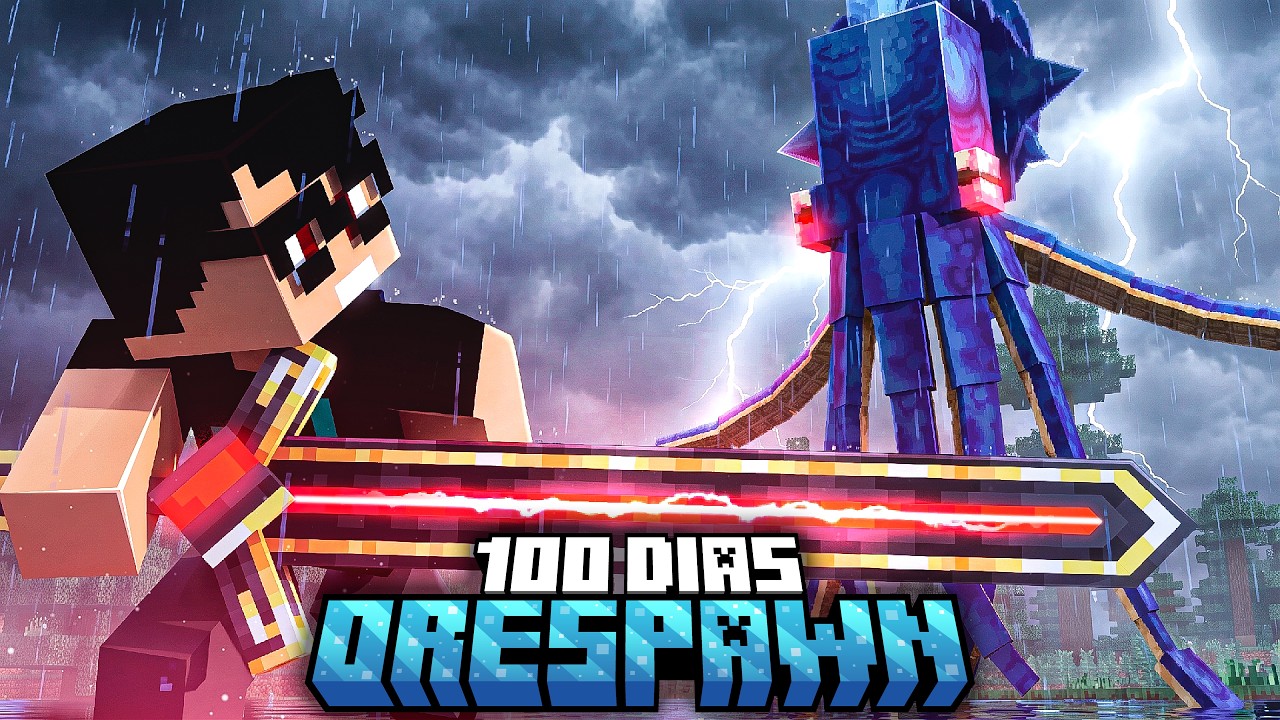 Sobrevivi 100 dias no ORESPAWN EM 2026 no Minecraft - O FILME