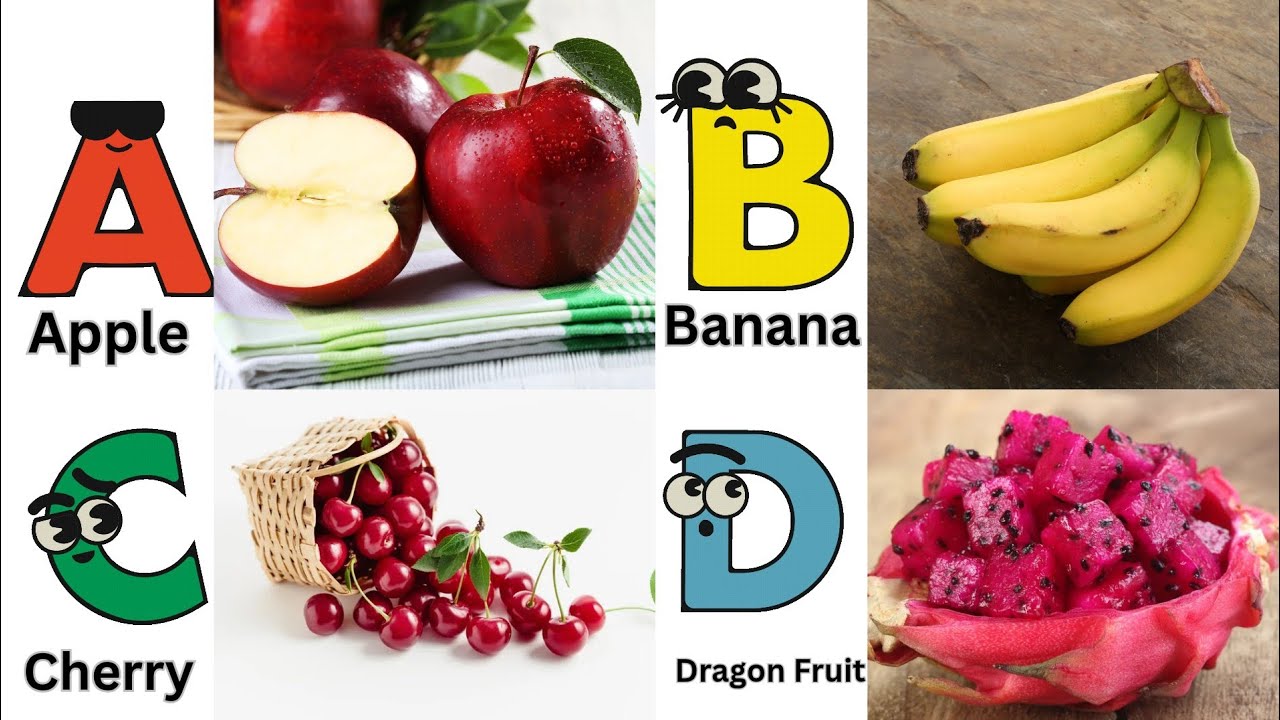 Fruits Alphabet song for Children | Fruit ABC Song | Phonics for Kids | Alphabet Letters