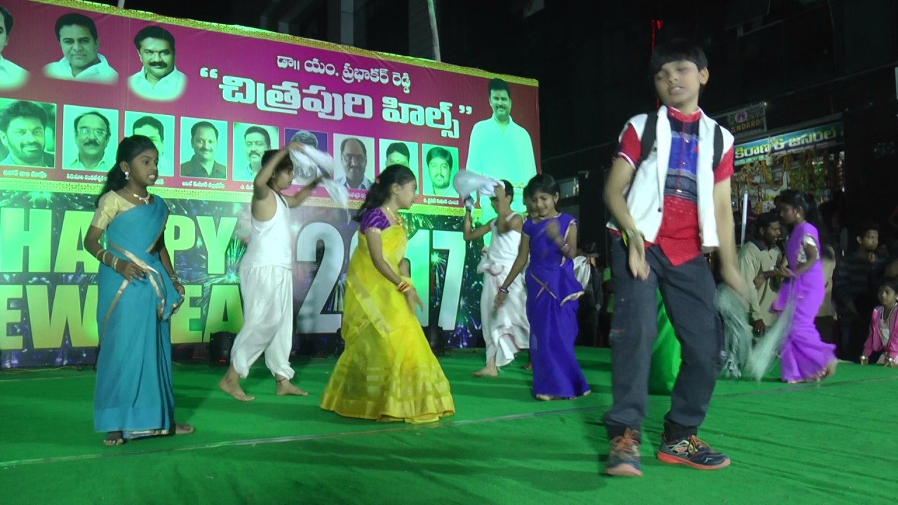 Chitrapuri Colony Children Dance on Niddura Chalani Baddakamale Song from A AA Movie | Gopi Master