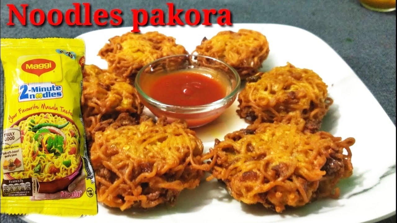 নাস্তায় মুচমুচে নুডলস পাকোড়া | noodles pakora recipe in bangla | maggi pakora recipe in bengali