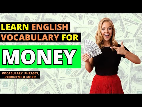 LEARN MONEY VOCABULARY IN ENGLISH | TALK ABOUT MONEY IN ENGLISH | COMMON WORDS FOR CASH | EXAMPLES