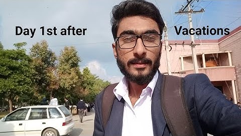 Day First At University After Vacations | Sargodha University | Vlog | Zee Shan Ahmad |