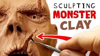 Sculpting MONSTER CLAY  This stuff is Epic!!