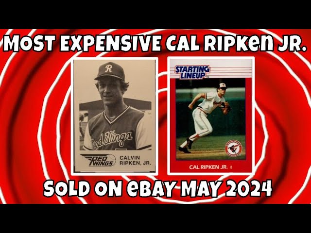 Cal Ripken Jr. Most Expensive eBay Sales Baseball Cards - May 2024