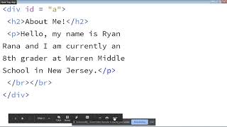 Celebrity Basic HTML Course #2 - HTML Skelton page with div, head, and body Profile