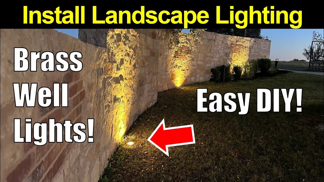 How to Install Gardenreet Low Voltage Lighting Well Lights Easy DIY ...