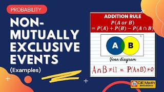 Probability of Non-Mutually Exclusive Events Examples | Addition Rule for Probability | Statistics 1