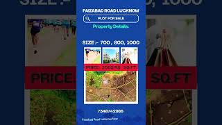 Plot For Sale Faizabad Road Lucknow Price 2000/- Rs Sq.Ft Call 7348742986 #lucknow