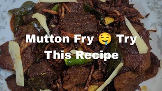 Hyderabadi Tala Huwa Gosht Mutton Fry Recipe @Hyderabad Cuisine