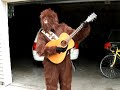 Chewbacca plays guitar and sings