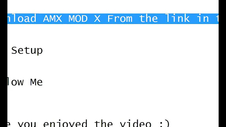 How to download amx mod x for cs 1.6 warzone