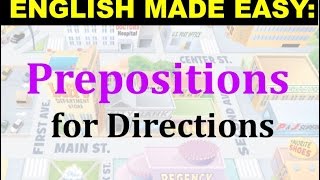 Prepositions for Directions | English Lesson and Practice